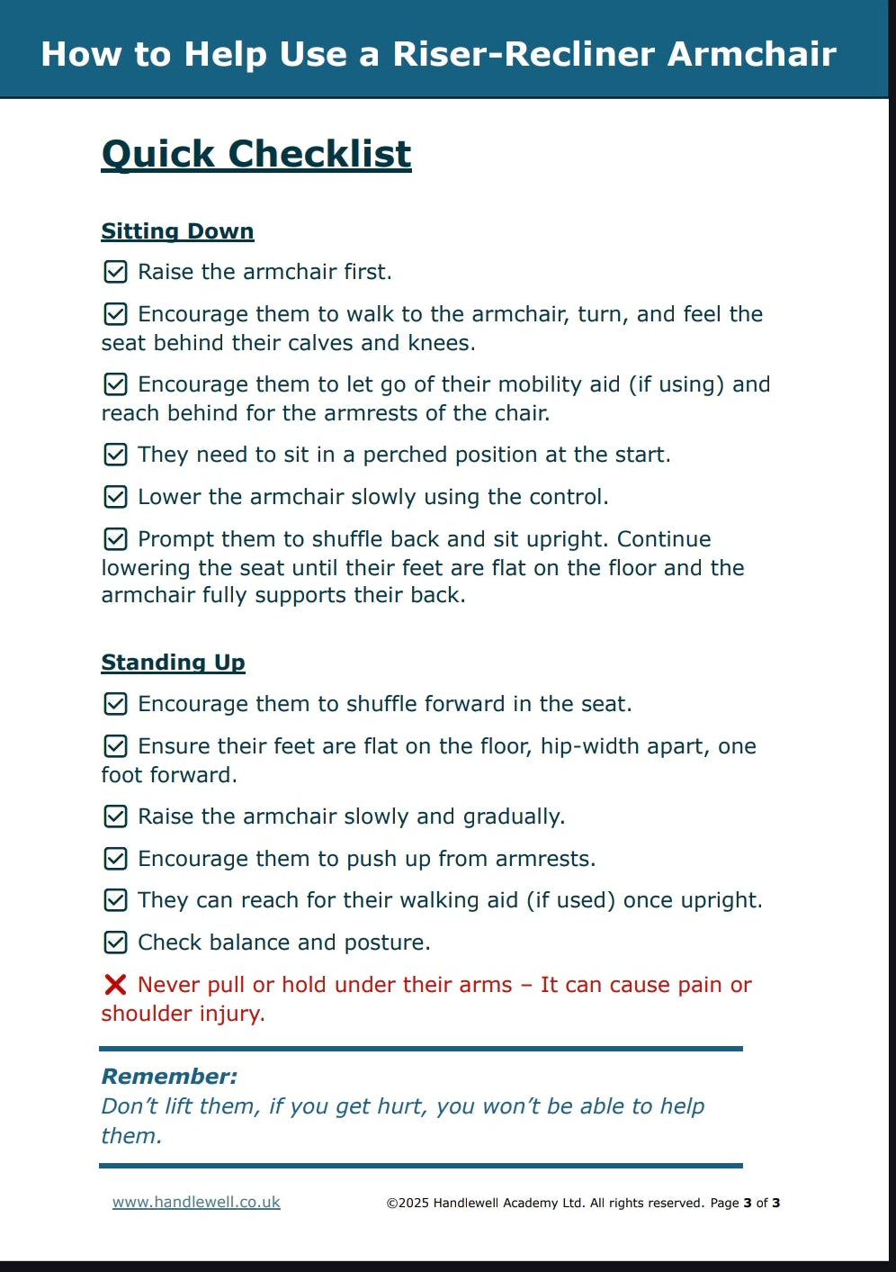 Essentials Toolkit — Safer Moving & Handling Today. Start here for daily care confidence.
